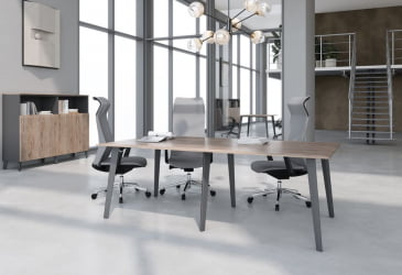 Шкаф комбинированный с дверьми в металлической рамке JAY JHC 85.7 Дуб Каньон Антрацит