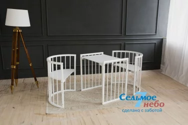 Кроватка для новорожденных Merry Happy 01 Белая