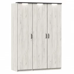 Шкаф трехстворчатый Техно 08 Дуб Крафт белый