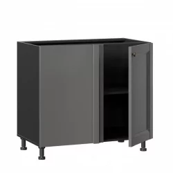 Тумба кухонная угловая 1000 Амели-3 ЛД 299.090.000.012 Черный Оникс серый