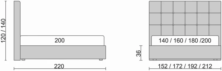 Кровать Crystal Белый