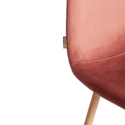 Стул BREEZE (mod. JSC-58) Велюр/металл , 44 х 53 х 86 см, Coral (коралловый) HLR44 / натуральный