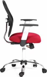 Офисное кресло для оператора CHAIRMAN 451 TW 13/AC (красный/черный) (Л)