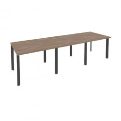 Стол переговорный (3 столешницы) ОНИКС О.МП-ПРГ-3.1 Дуб Аризона/Антрацит / ONIX O.MP-PRG-3.1