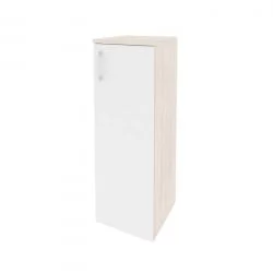Шкаф средний узкий правый ONIX O.SU-2.3(R) Денвер Светлый/Белый