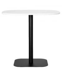 Обеденный стол ДОБРИН ОТИС (белая столешница, черное основание) / DOBRIN OTIS