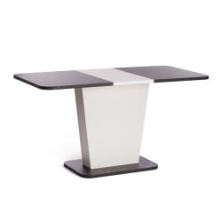 Стол обеденный GENT ЛДСП, 110-145x68,6x75,5 см, Мрамор Блэк Роял/Белый