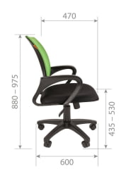 Кресло оператора CHAIRMAN 696 Голубой