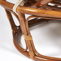 Кресло ПАПАСАН 23/01 В /с подушкой/ диаметр подушки 129 см, 115х101х104 см, Пекан (орех), ткань Старт / PAPASAN W Pecan