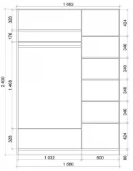 Шкаф-купе Хит-24-17-77 Орхидея Ясень шимо темный