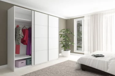 Трехстворчатый шкаф Прайм 2100 ДСП/ДСП/ДСП Белый снег