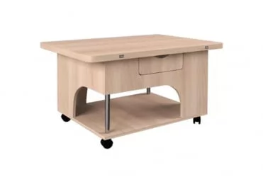 Стол-трансформер раскладной Стэп Ясень Шимо светлый