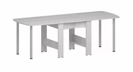 Овальный стол Оригами Ясень Анкор светлый