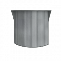 Стойка угловая (радиусный элемент - ролета) Рива А.РС-5.5 Серый / Riva