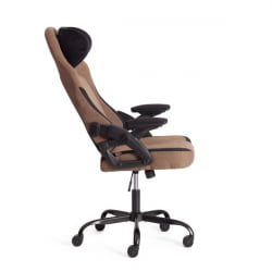 Кресло iWolf ткань, черный/коричневый