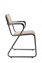 Кресло Никс Плус РCХ ОМКЛ-04Б Бежевый/Металл Черный / Nix Plus RCH OMKL-04B