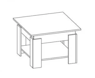 Стол журнальный SN045 Дуб молочный/Венге