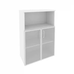 Шкаф средний широкий ОНИКС О.СТ-2.2Р Белый Бриллиант / ONIX O.ST-2.2R