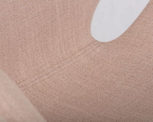 Кресло дизайнерское DOBRIN SWAN (бежевая ткань IF1, золотое основание)