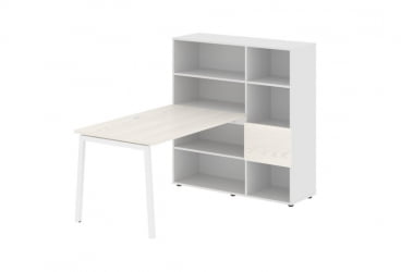 Рабочая станция ЕДИС ЕЛРСТ 1213 Ясень Траун Белый Белый / EDIS ELRST