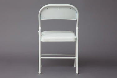 Складной стул FOLDER (mod. 032) / 1 шт. в упаковке каркас: металл, сиденье/спинка: экокожа, 41*51*76см, белый