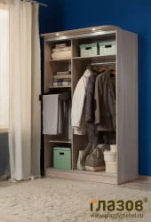 Шкаф-купе 3 Simple Ясень шимо светлый