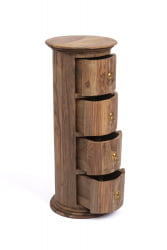 Тумба дизайнерская Бомбей - 0768 палисандр, 71хД28,5см, Натурал тинтед (натуральный тонированный) / 71хD28,5см, Natural tinted