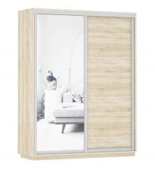Шкаф-купе двухдверный Экспресс Дуо Медиум 1600х2400х Дуб сонома / 1600х2400h