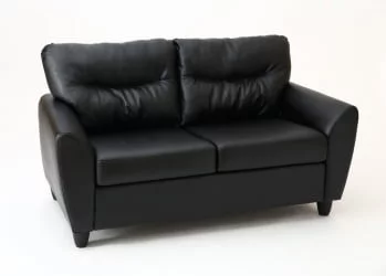 Диван двухместный Наполи Премиум Д2 Санторини 401 (черный) Категория 1