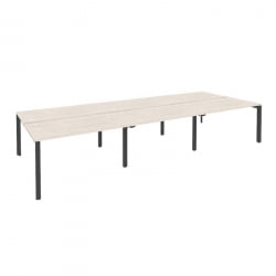 Рабочая станция на П-образном м/к ОНИКС О.МП-Д.РС-6.3.8 Денвер Светлый/Антрацит / ONIX O.MP-D.RS-6.3.8