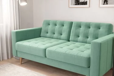 Диван с пластиковыми ножками Торн Светло-бирюзовый