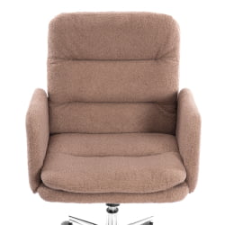 Кресло Довер хром букле, коричневый, барни кокоа / Dover barni cocoa