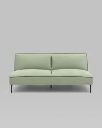 Диван прямой Кассель велюр Светло-салатовый