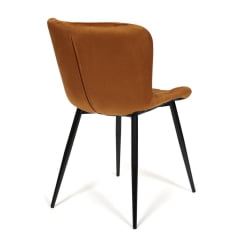 Стул QUINCY (mod. 8272) металл/ткань, 49х53х84,5 см, коричневый (G-062-61)/черный