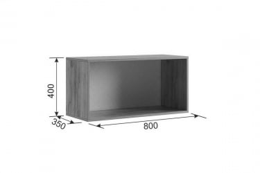 Антресоль Бери MPR-025 Дуб крафт золотой/графит