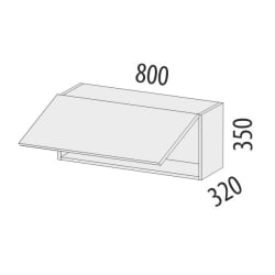 Антресоль (с системой плавного закрывания) Бруклин 101.100.1