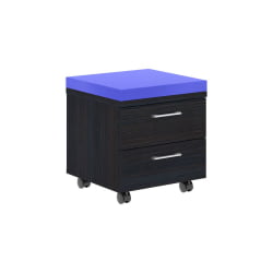 Тумба Мобильная КСМC-2Д Легно Темный/Синий / XMC-2D