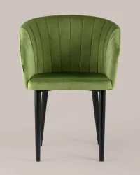 Стул с подлокотниками Нейтон велюр Травяной