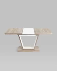 Стол раскладной Веcтор 120-160 Дуб анкона-белый / Vector