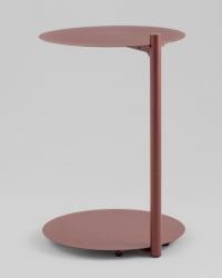 Журнальный столик Сиара металл бордовый / Siara