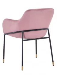 Стул Сандра велюр Пыльно-розовый
