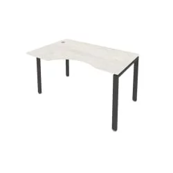 Стол письменный МЕТАЛ СЙСТЕМ Б.СА-2 Л Наварра/Антрацит / METAL SYSTEM