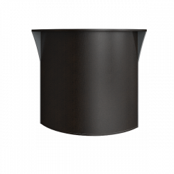 Стойка угловая (радиусный элемент - ХДФ) Riva А.РС-5 Венге/Металлик