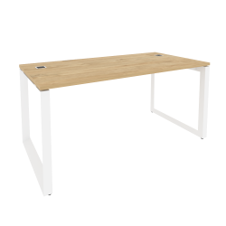 Стол рабочий руководителя на О-образном м/к ONIX O.MO-SRR-4.8 Тиквуд Светлый/Белый