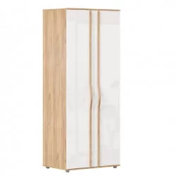 Шкаф двухстворчатый глухой Марта-2 ЛД 406.020.000 Дуб золотой Белый глянец