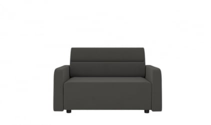 Офисный диван Уппса (Berhouse) Цвет фасада: Серый велюр; Тип: Прямой; Материал фасада: Металл/Велюр