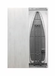 Шкаф со встроенной гладильной доской Iron Slim Eco (левый, купе) Беленый дуб