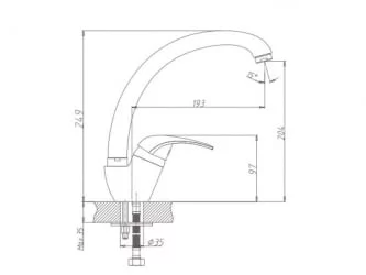 Смеситель глянцевый MG003/Q2