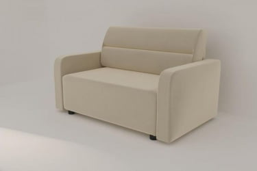 Офисный диван Уппса (Berhouse) Цвет фасада: Левис 08 велюр; Тип: Прямой; Материал фасада: Металл/Велюр