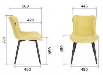 Стул Everprof Aqua Ткань Бежевый